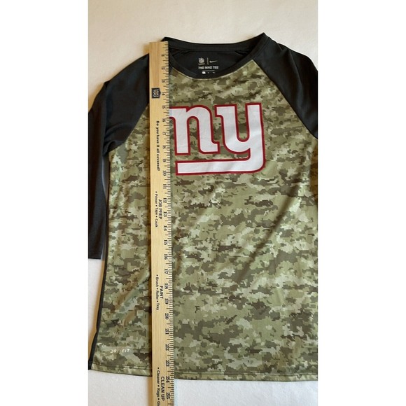 Nike Dri-Fit NY Giants NFL OnField Apparel Athletic Cut camo t-shirt size Small - Picture 4 of 10
